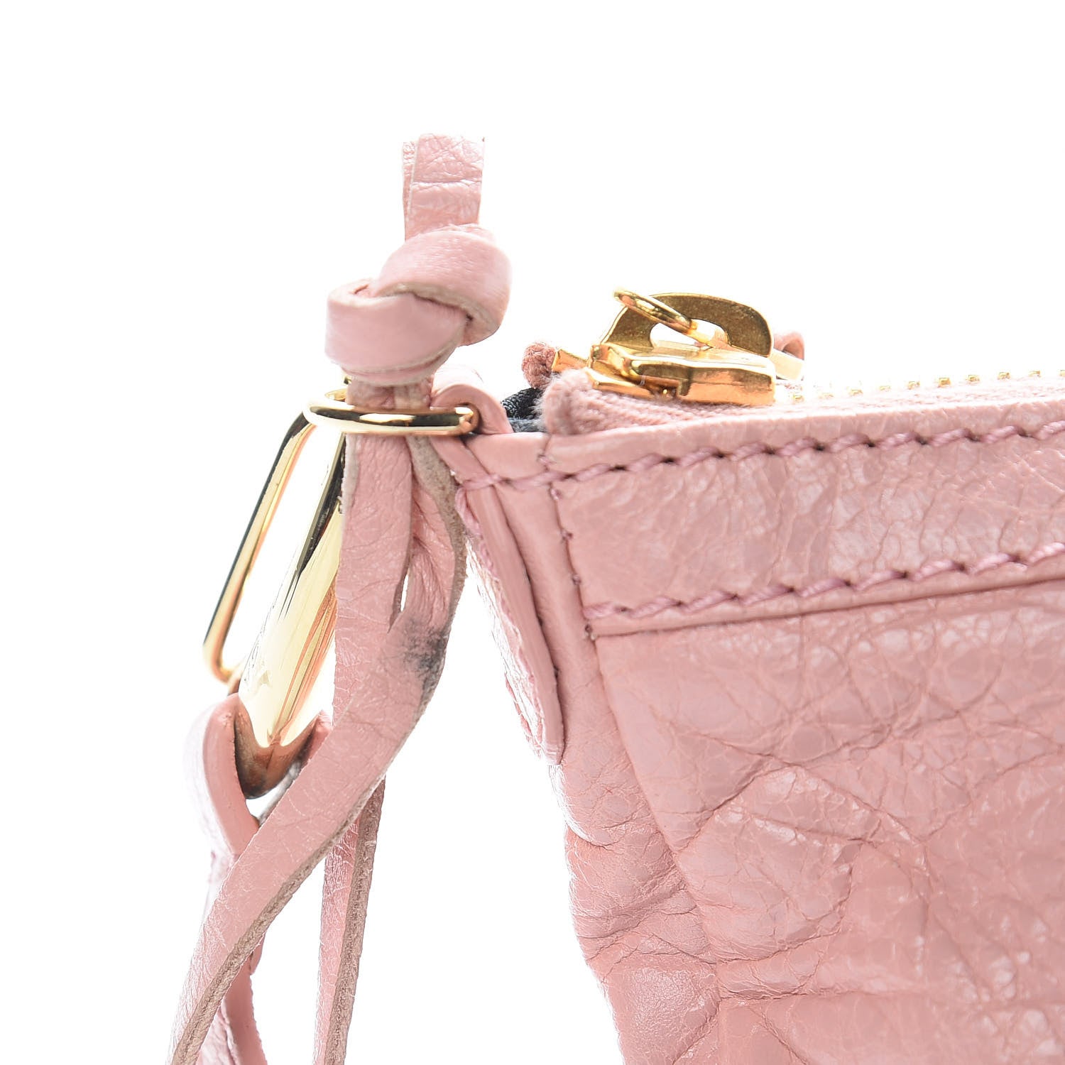 Balenciaga Agneau Giant 12 Gold Hardware Flat Crossbody Rose Peche 11 of 12