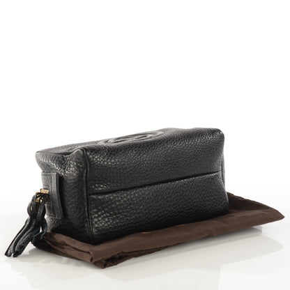 Gucci Pebbled Calfskin Soho Medium Cosmetic Case Black 4 of 7