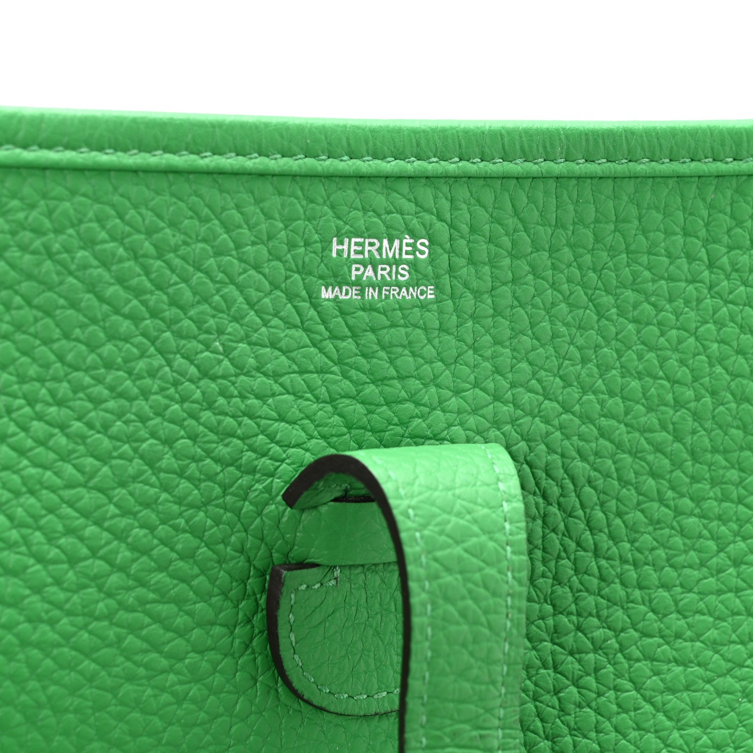 Hermes Taurillon Clemence Evelyne III GM Bambou 6 of 11