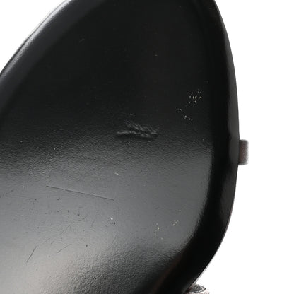Saint Laurent Calfskin Cassandra Monogram Sandals 38 Moro 11 of 13