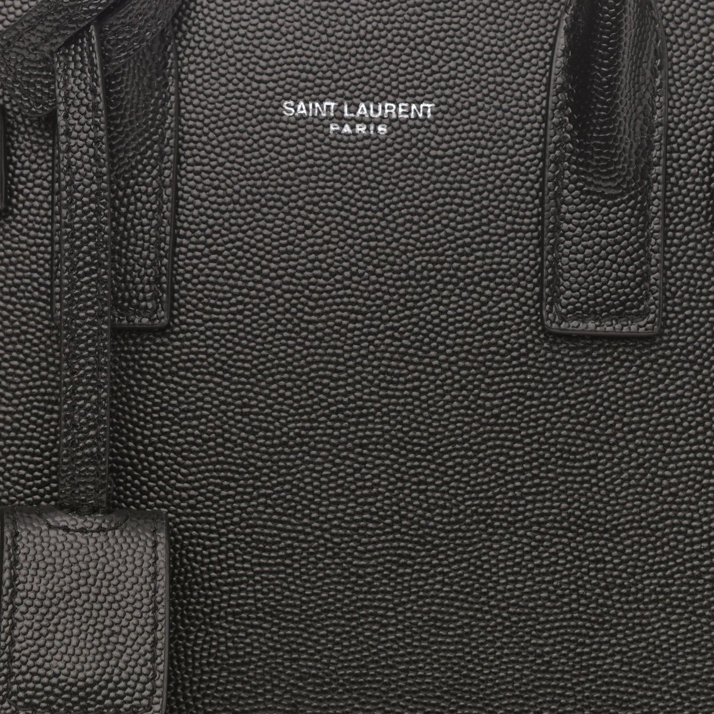 Grained Calfskin Nano Sac De Jour Black