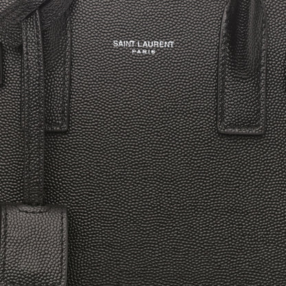 Saint Laurent Grained Calfskin Nano Sac De Jour Black 8 of 9