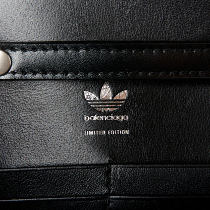 Balenciaga X ADIDAS Box Calfskin Hourglass Chain Bag Black 6 of 10