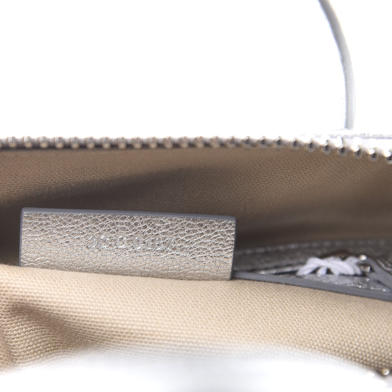 Givenchy Metallic Sugar Goatskin Small Antigona Silver 9 of 13