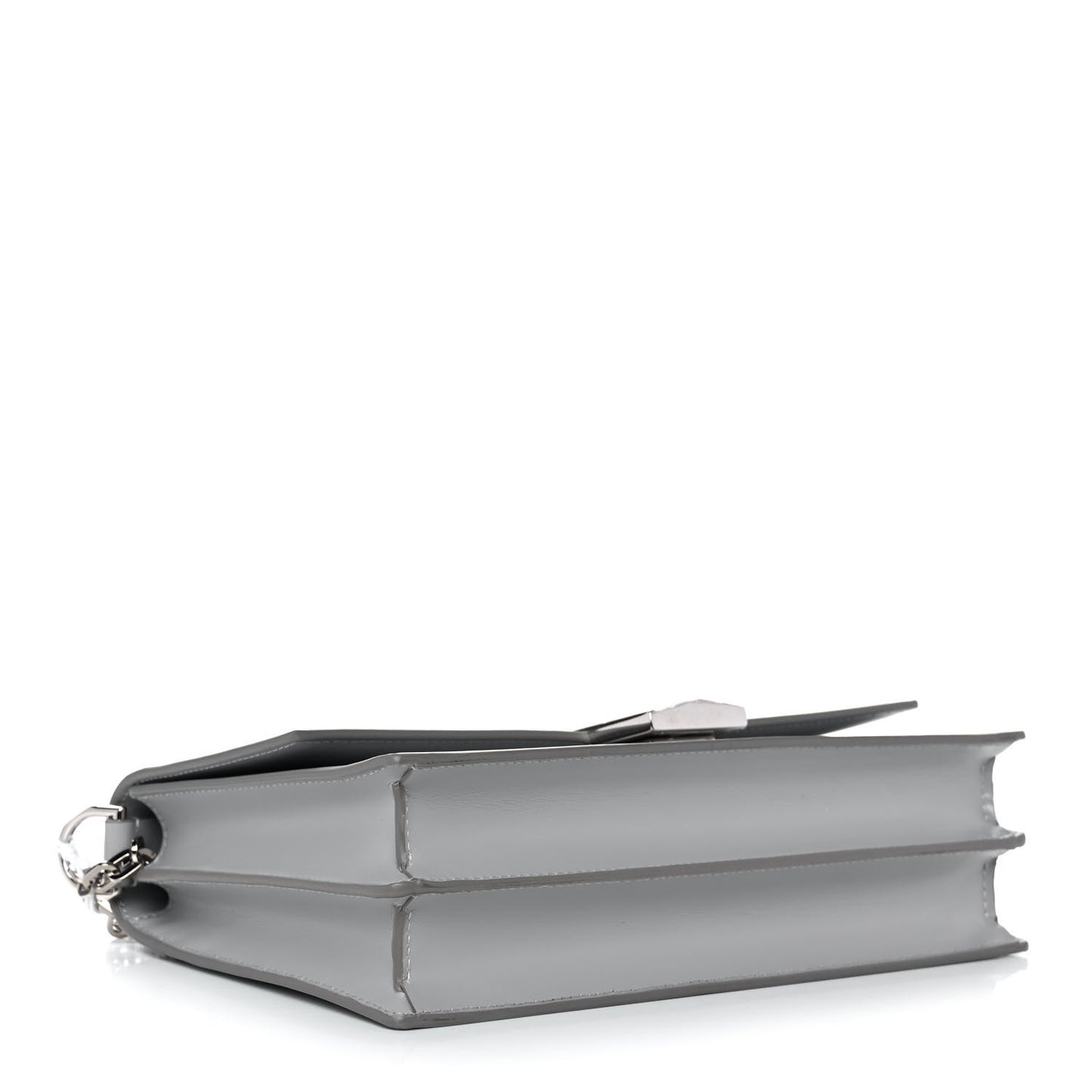 Calfskin Medium 4G Chain Shoulder Bag Cloud Grey