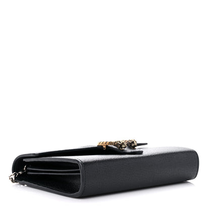Gucci Calfskin Web Mini Dionysus Chain Wallet Black 4 of 11
