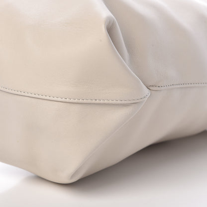Saint Laurent Lambskin Small Teddy Bucket Bag White 9 of 10