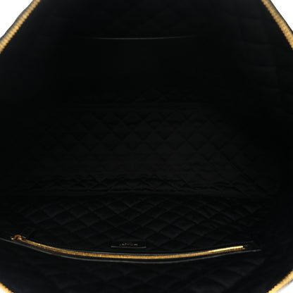 Saint Laurent Calfskin Quilted ES Giant Travel Bag Black 4 of 10