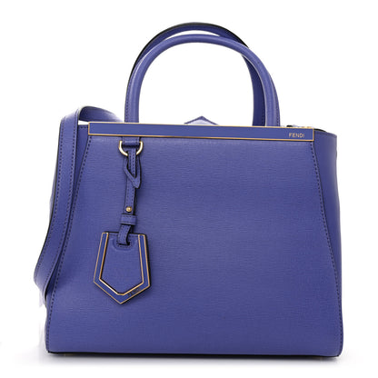 Fendi Vitello Elite Petite 2Jours Tote Viola Cassis 1 of 10