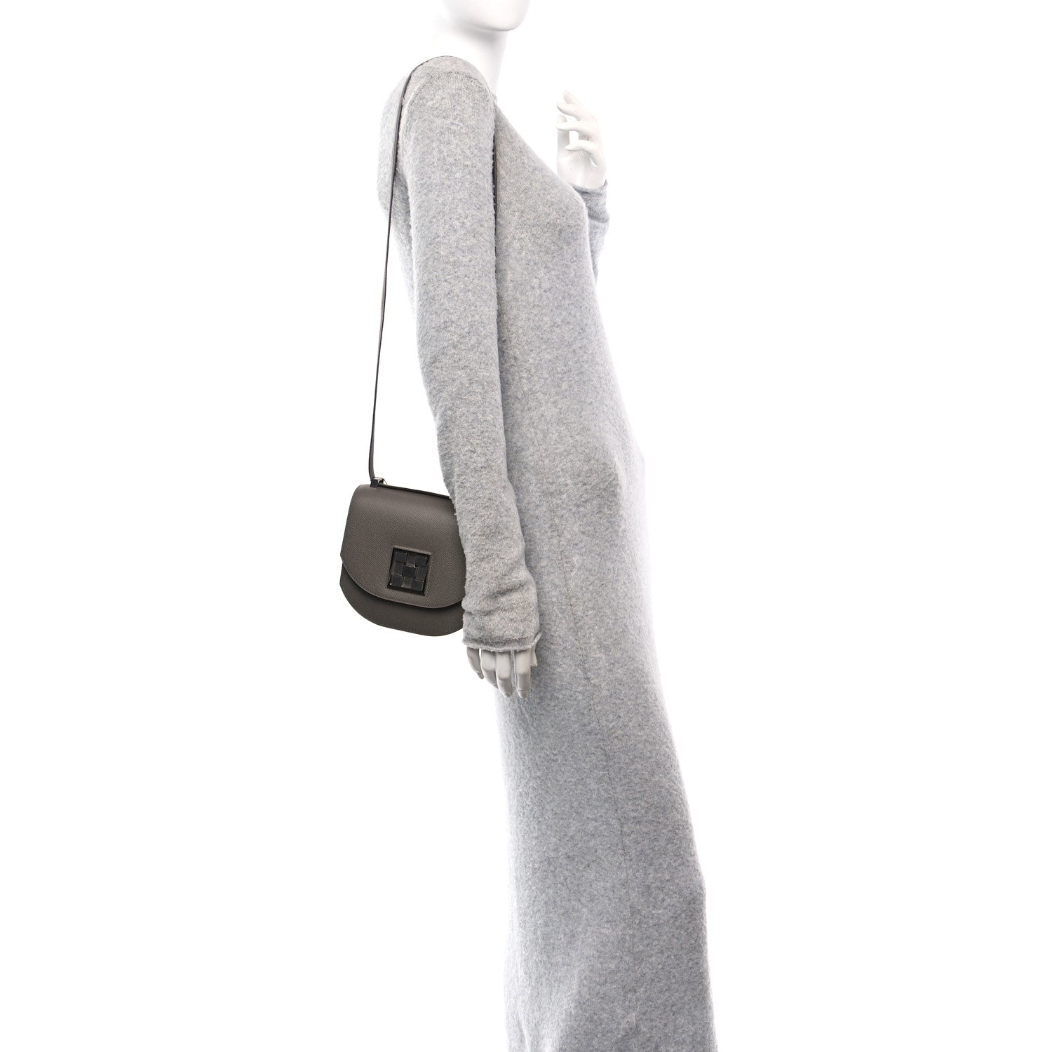 Hermes Epsom Mosaique Au 24-17 Etain 2 of 10