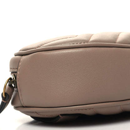 Gucci Calfskin Matelasse GG Marmont Belt Bag 95 38 Porcelain Rose 9 of 10
