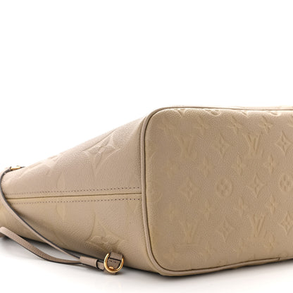 Louis Vuitton Empreinte Monogram Giant Neverfull MM Tourterelle 9 of 11