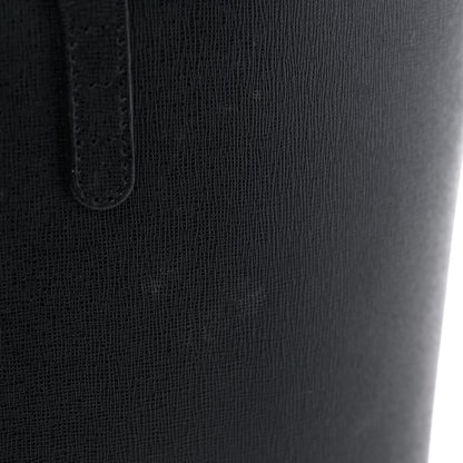 Mansur Gavriel Saffiano Large Shopping Tote Black Flamma 16 of 17