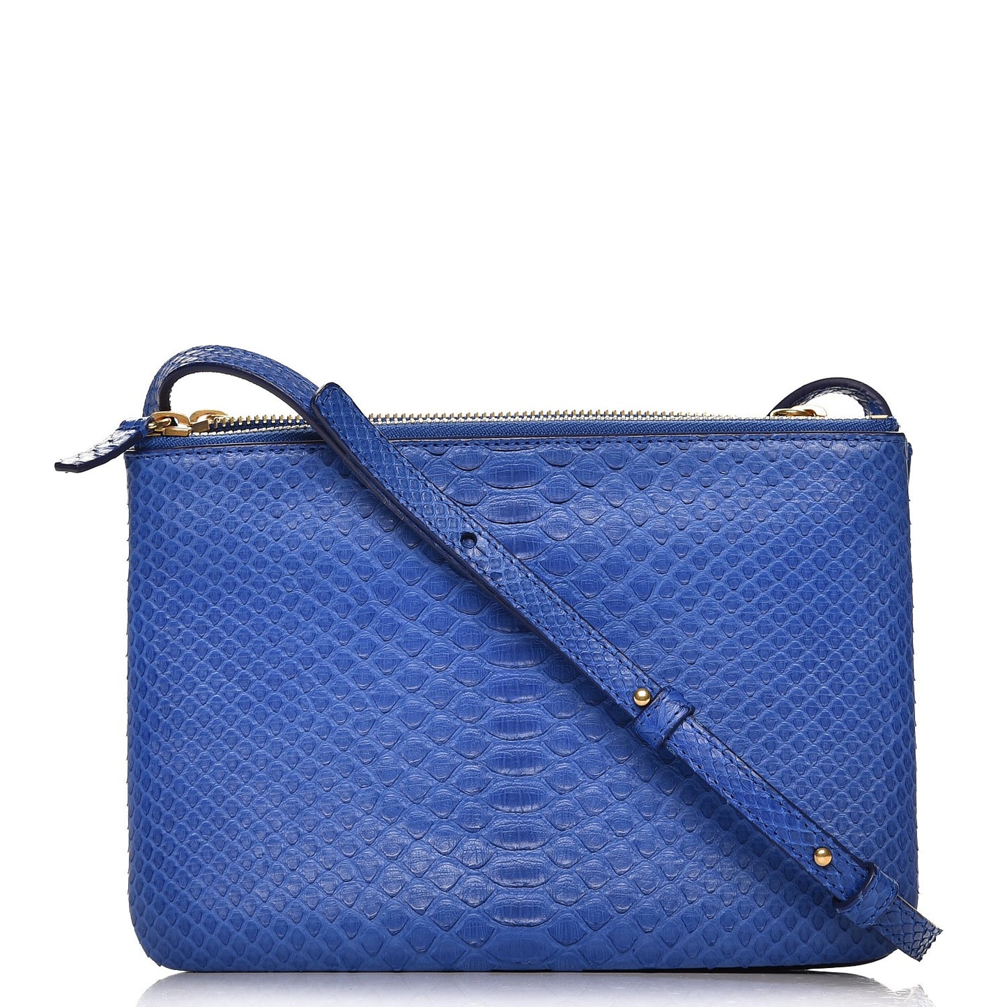 Python Small Trio Crossbody Bag Royal Blue