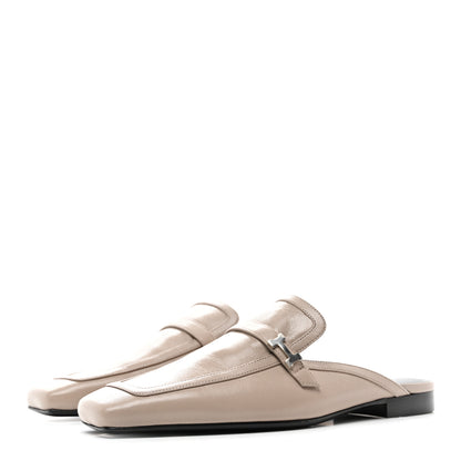 Hermes Goatskin Groupie Mules 39 Beige Mastic 3 of 9