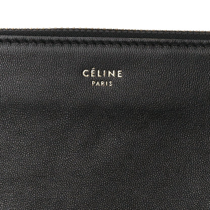 Celine Lambskin Large Trio Crossbody Bag Black 8 of 11