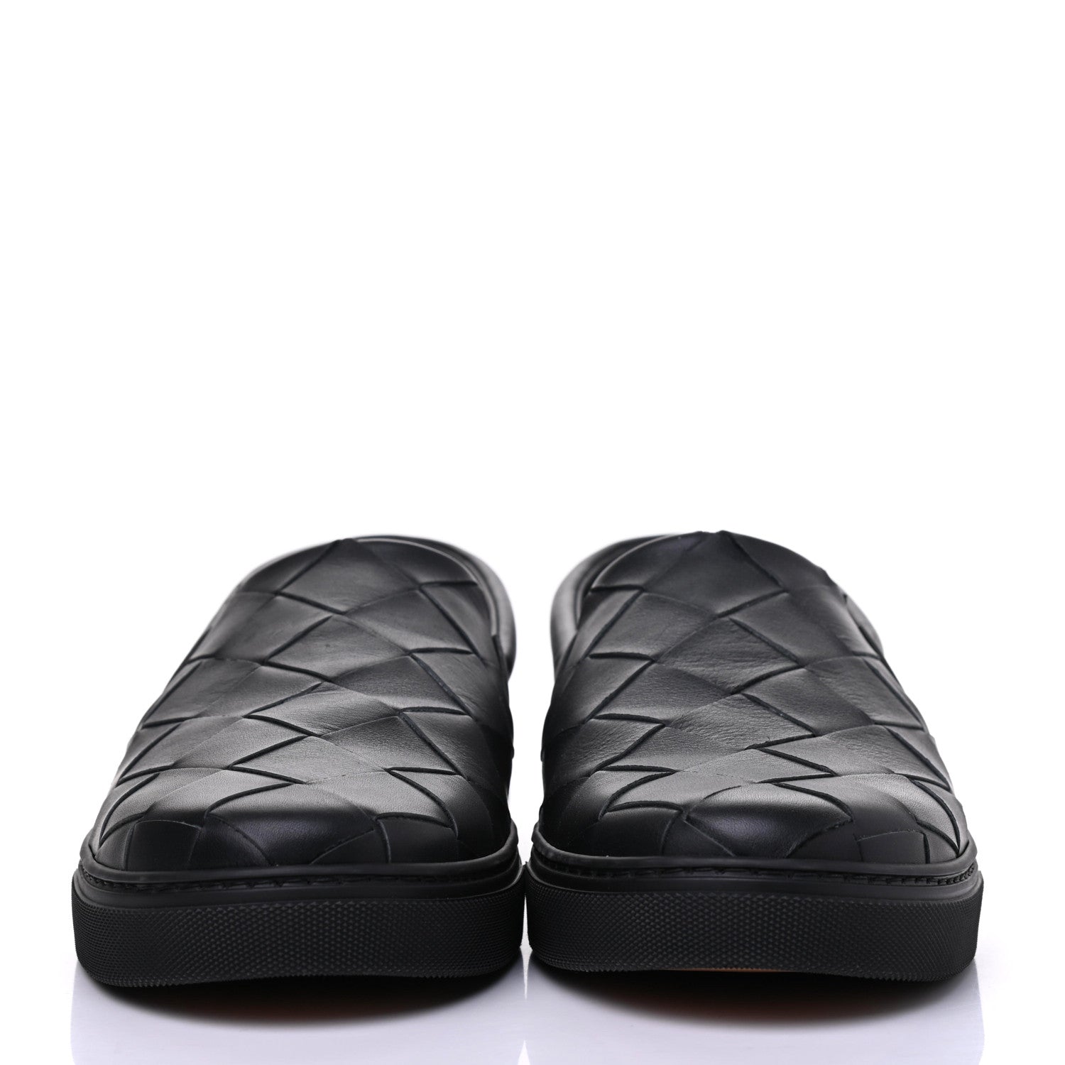Bottega Veneta Nappa Intrecciato Slip On Sneakers 43 Black 2 of 8