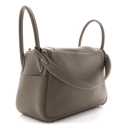 Hermes Taurillon Clemence Lindy 26 Etoupe 3 of 10