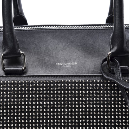 Saint Laurent Calfskin Studded Classic Duffle 6 Black 15 of 15