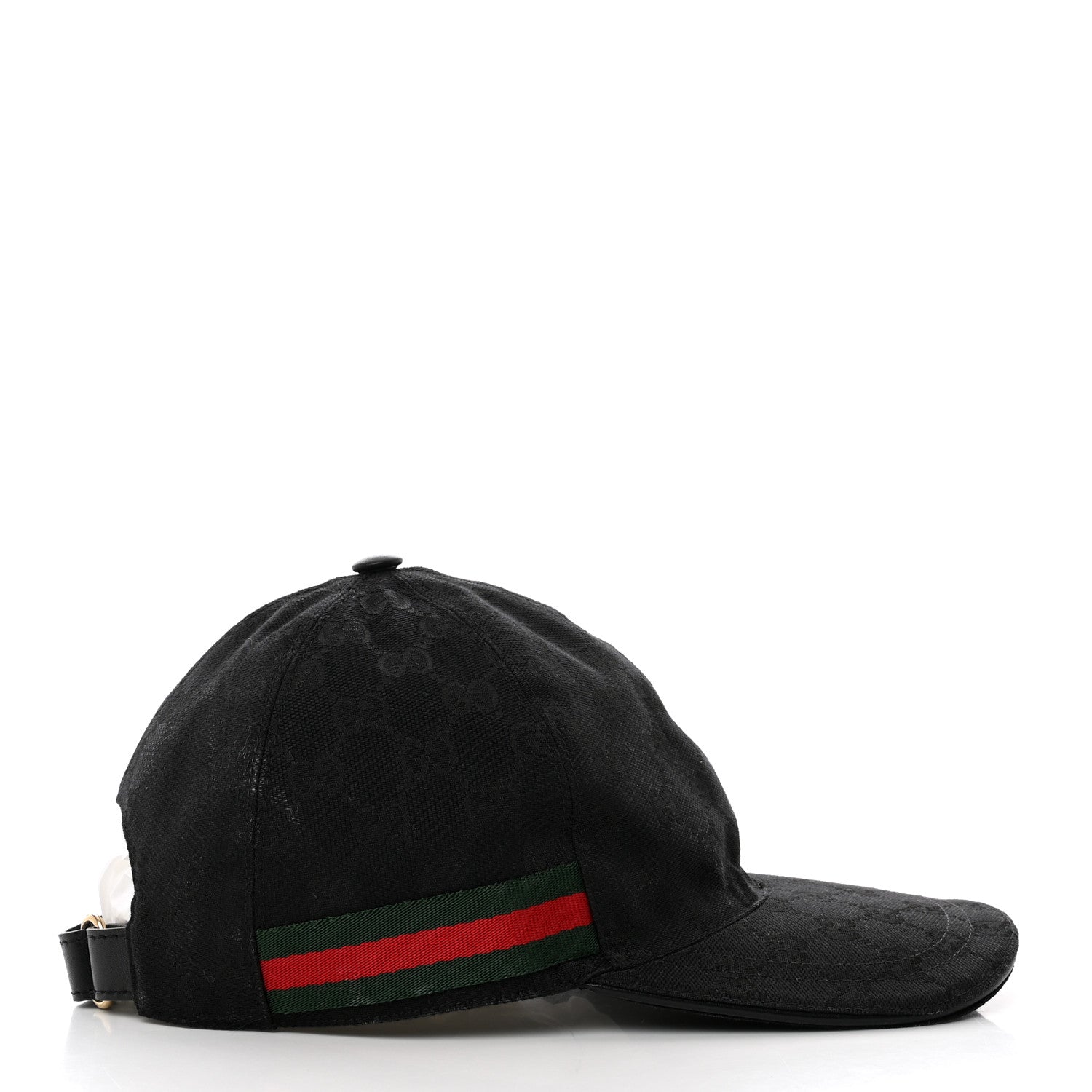 Gucci Monogram Web Baseball Hat XS Black 5 of 9