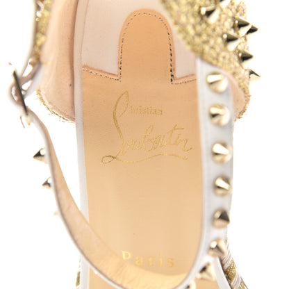 Christian Louboutin Shiny Nappa Madmonica 60 Platform Sandals 40 Version Latte 8 of 9