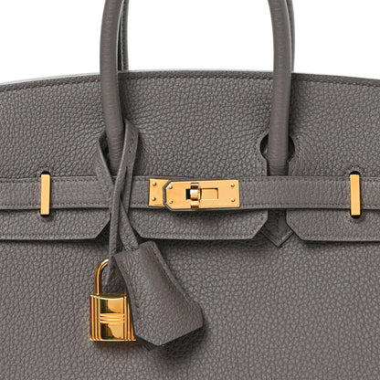 Hermes Togo Birkin 25 Etain 8 of 11