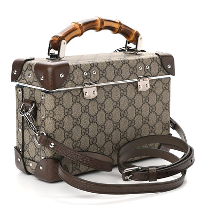 Gucci GG Supreme Monogram Globe-Trotter Beauty Case Brown 3 of 11