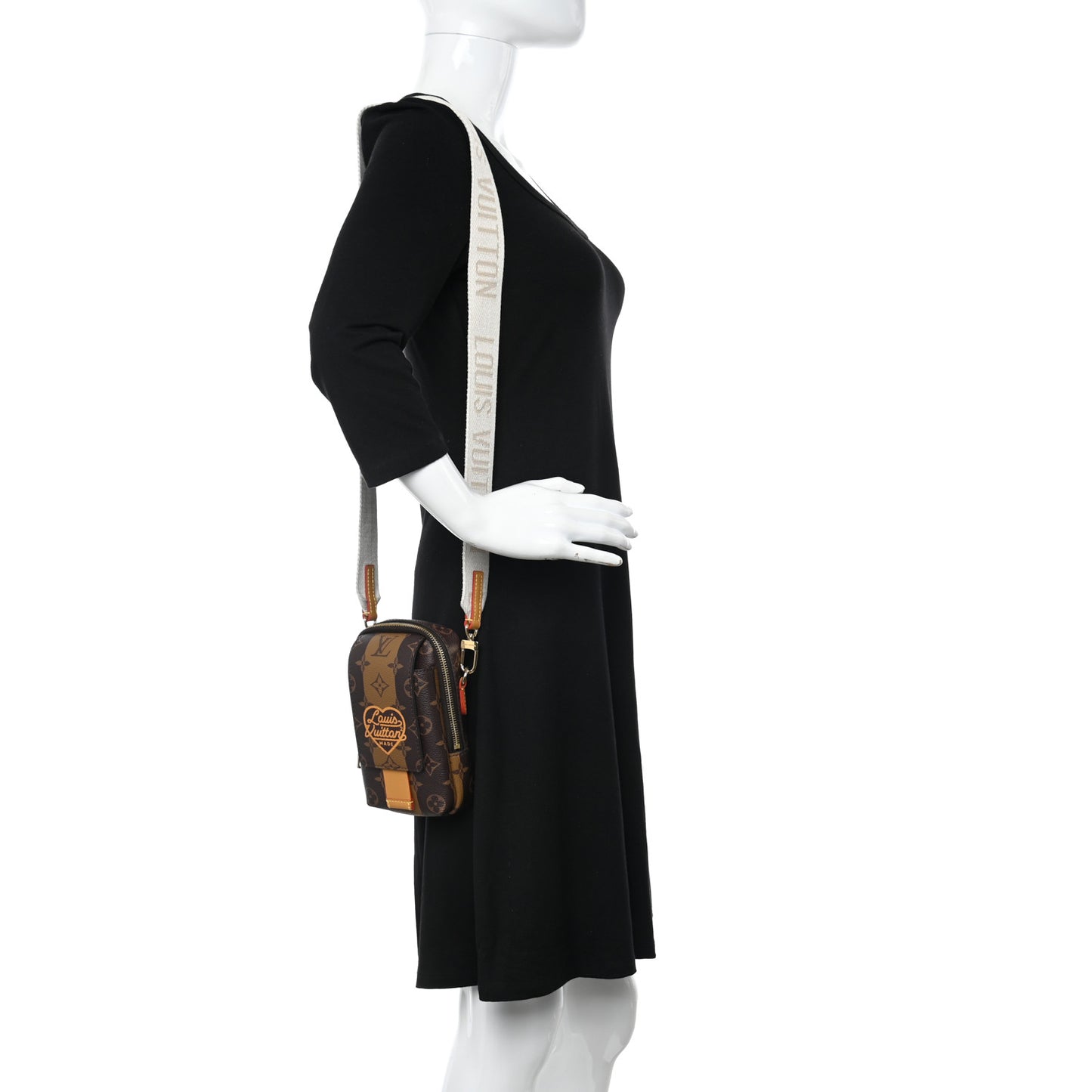 X NIGO Reverse Monogram Flat Double Phone Pouch