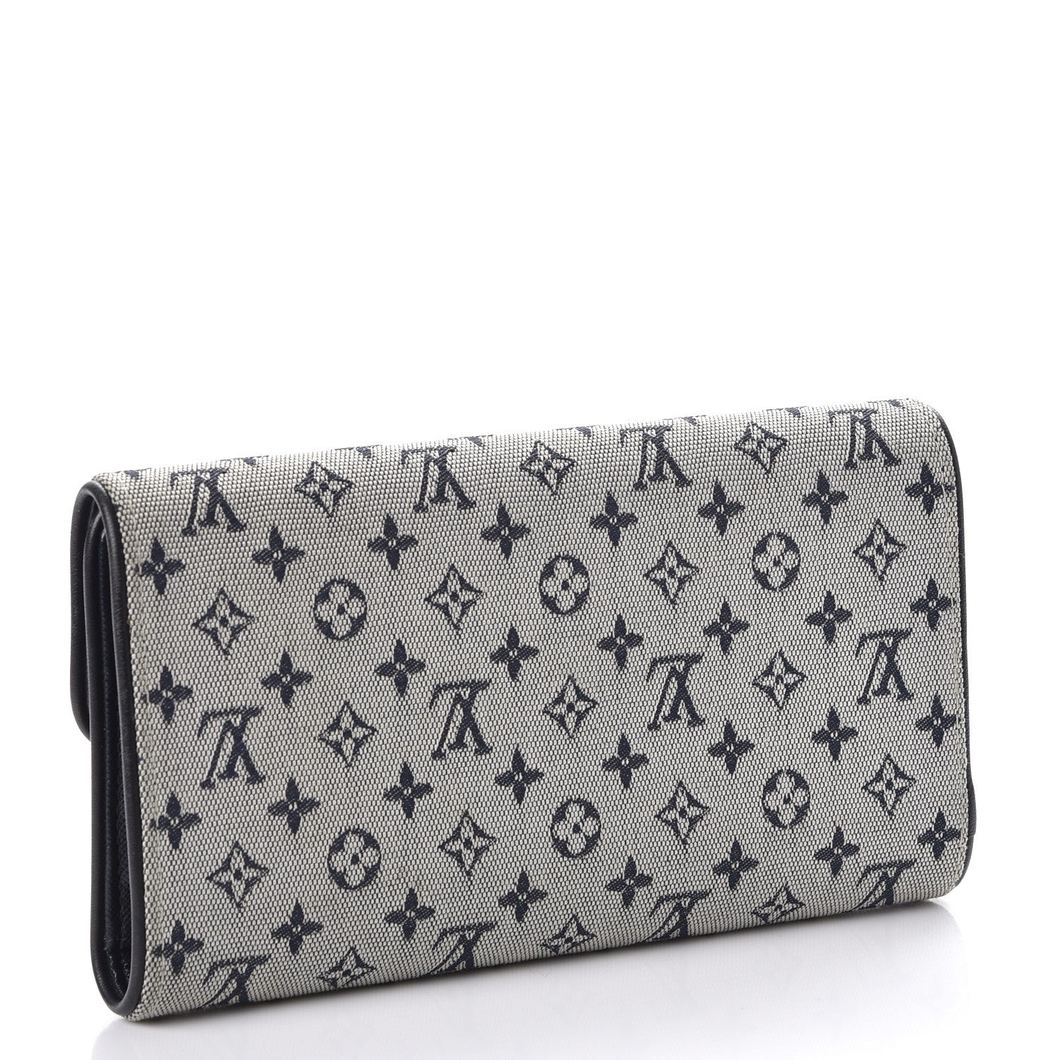 Louis Vuitton Mini Monogram Porte Tresor International Wallet Blue 3 of 11