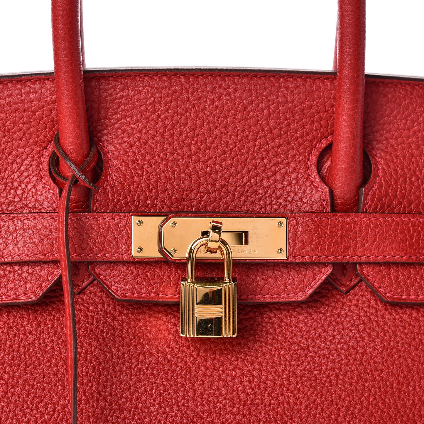 Togo Birkin 30 Rouge Casaque