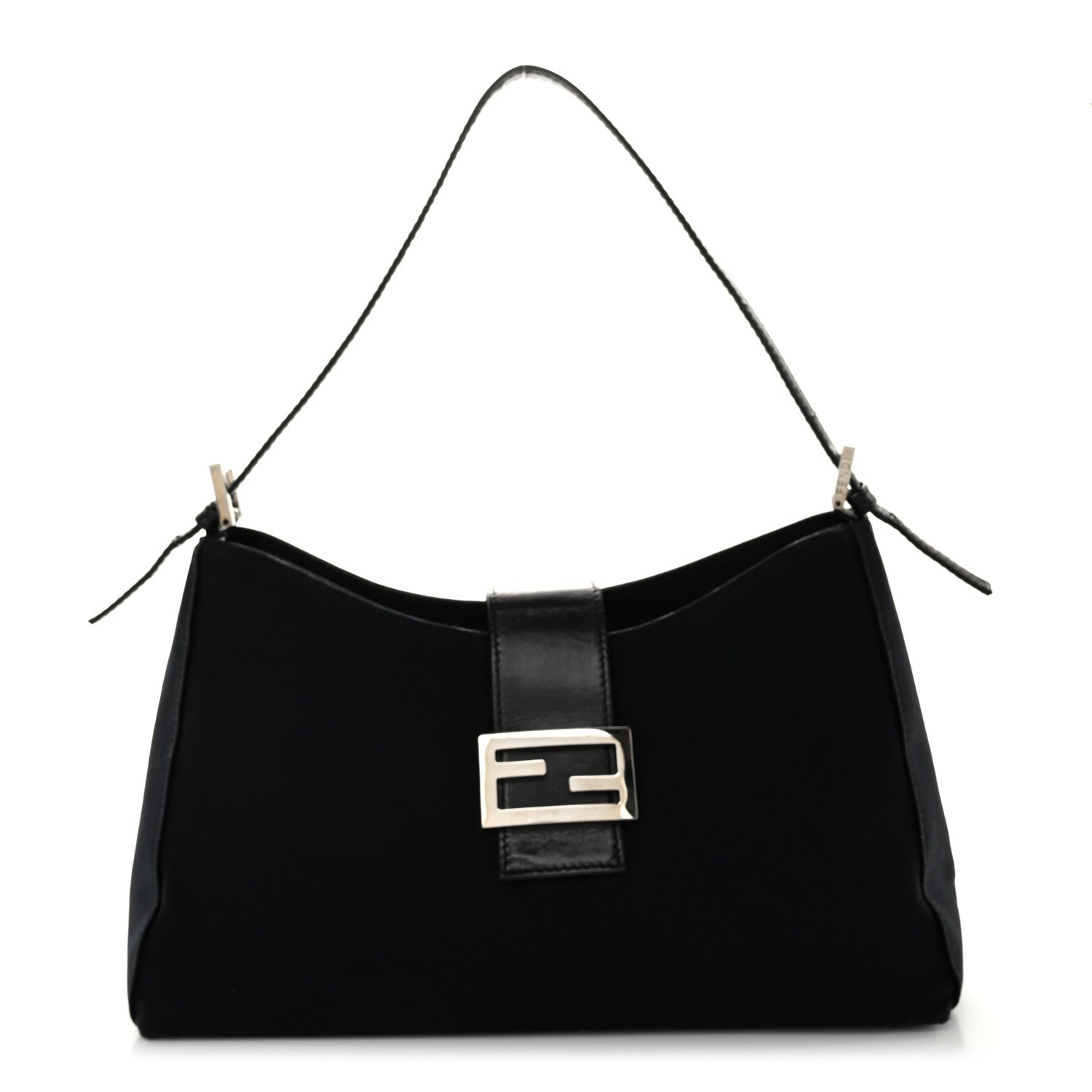 Fendi Neoprene Shoulder Bag Black 1 of 11