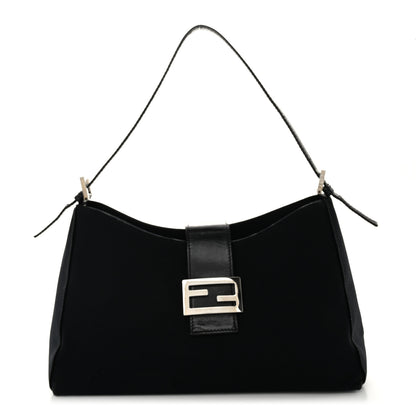 Fendi Neoprene Shoulder Bag Black 1 of 11