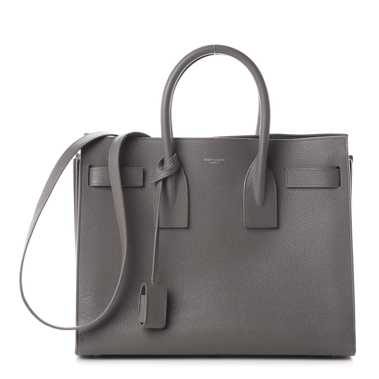 Grained Calfskin Small Sac De Jour Fog