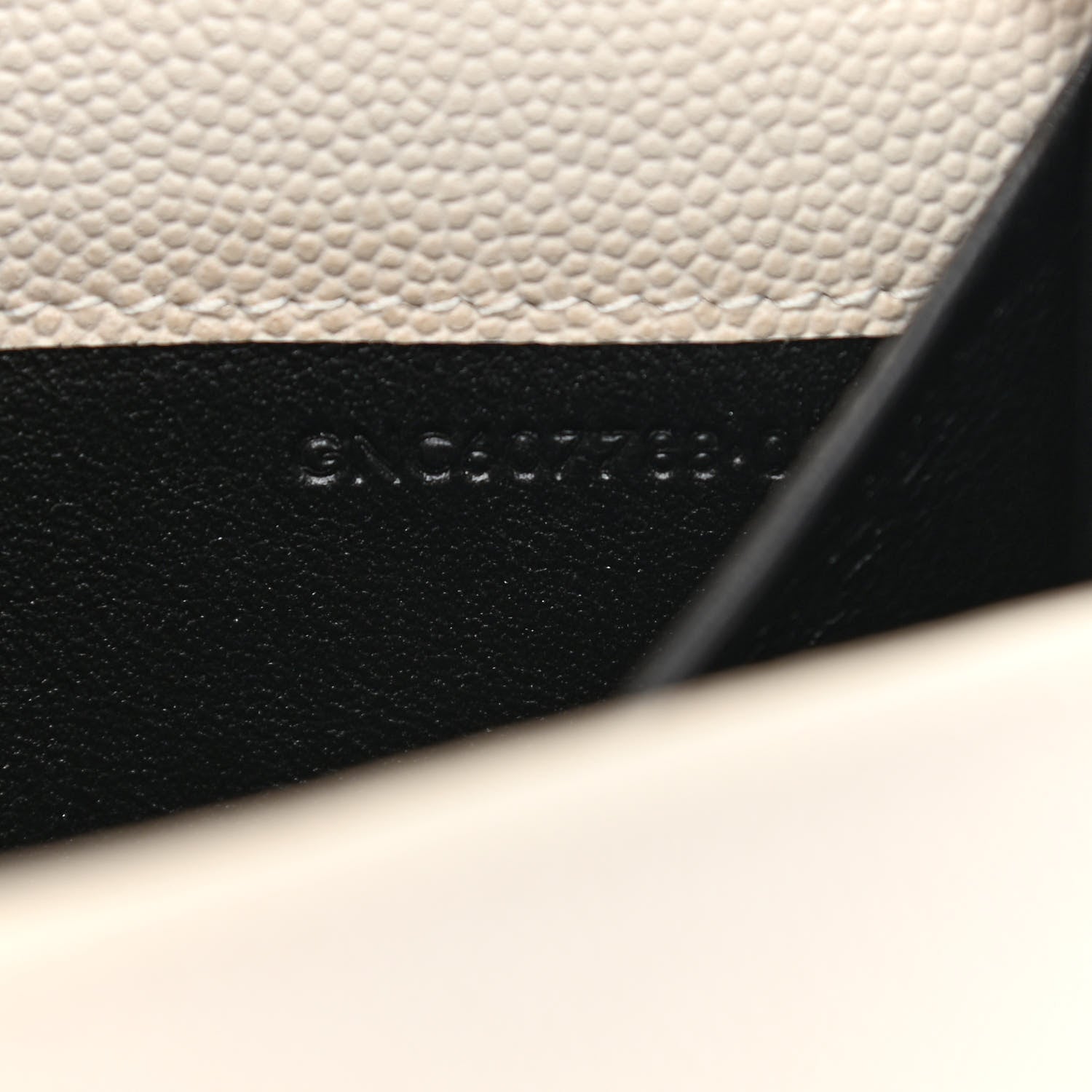Saint Laurent Grain De Poudre Monogram Uptown Chain Wallet Crema Soft 7 of 8