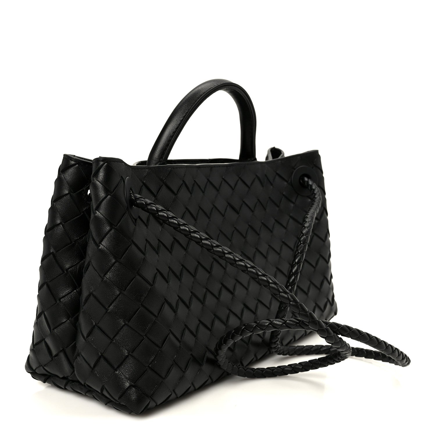 Bottega Veneta Nappa Intrecciato Small East West Andiamo Shoulder Bag Black 3 of 12