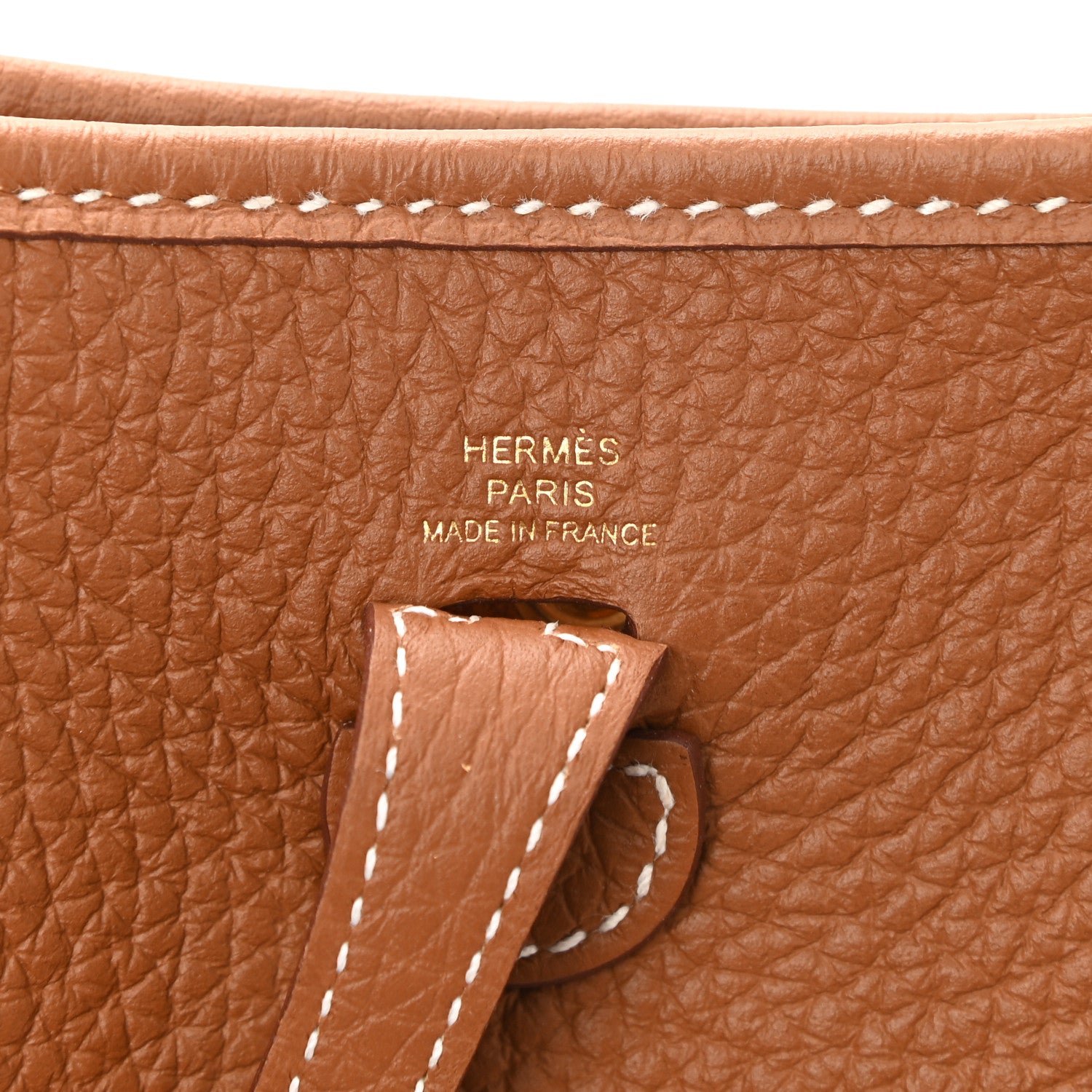 Hermes Taurillon Clemence Evelyne TPM Gold 6 of 11