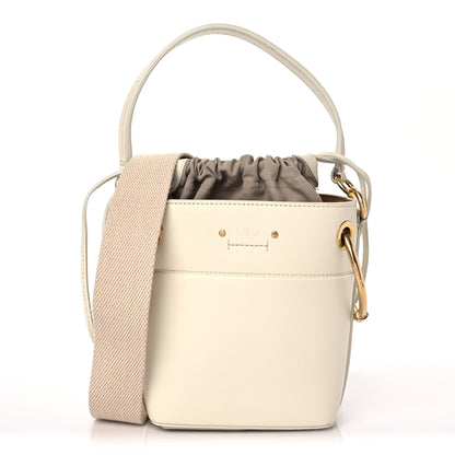 Chloe Smooth Calfskin Mini Roy Bucket Bag Natural White 1 of 18