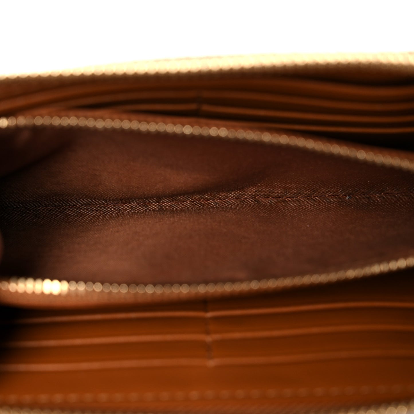 Visetos Large Zip Around Wallet Cognac