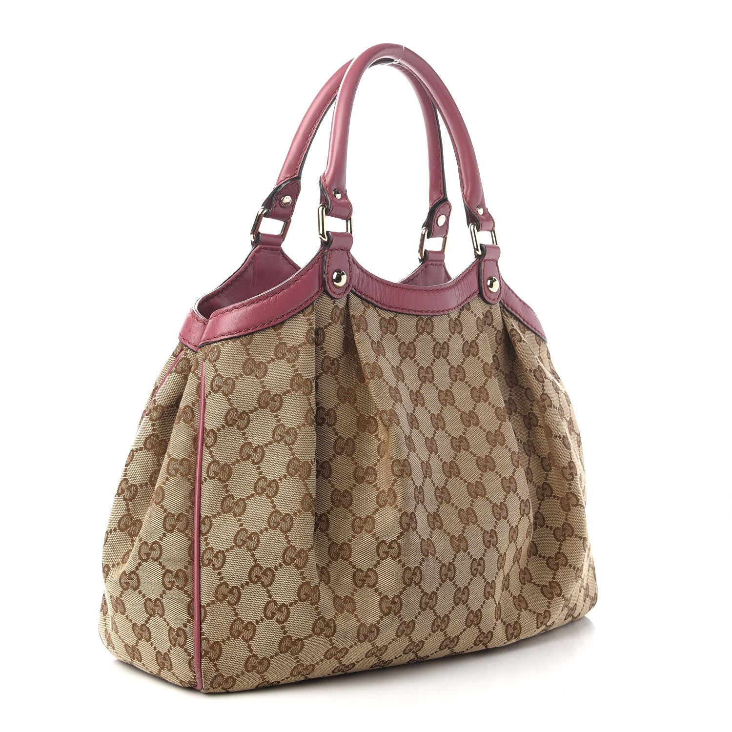 Gucci Monogram Margaux Calfskin Medium Sukey Tote Beige Ebony Vintage Rose 2 of 11
