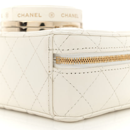 Chanel Lambskin Quilted Coco Click Bag White 10 of 12