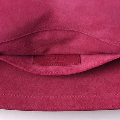 Saint Laurent Calfskin Classic Y Ligne Clutch Fuchsia 9 of 10