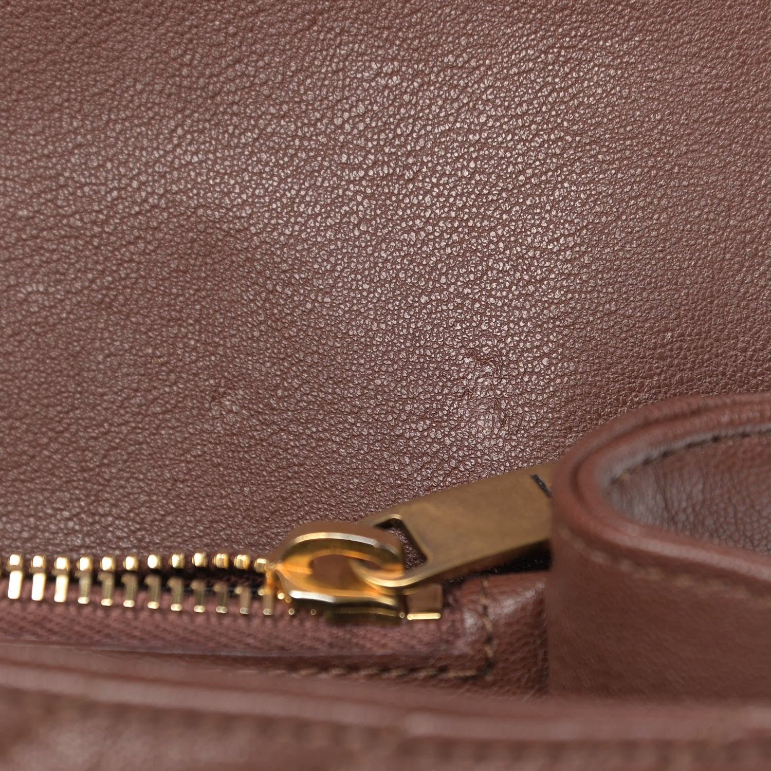 Saint Laurent Calfskin Matelasse Chevron Monogram Medium College Bag Old Brandy 11 of 12