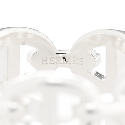 Hermes Sterling Silver PM Chaine d'Ancre Enchainee Band Ring 53 6.25 7 of 7