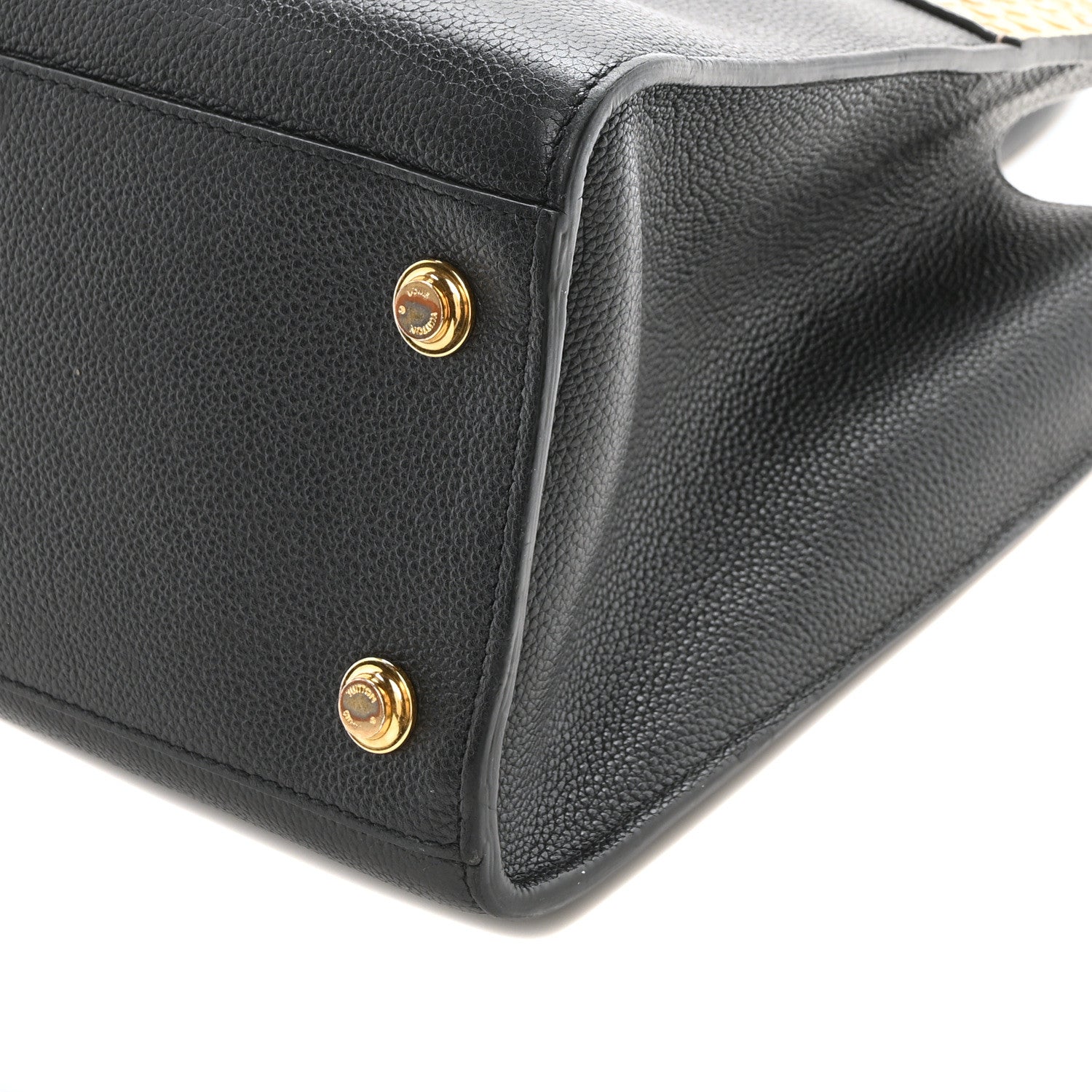 Louis Vuitton Taurillon Python City Steamer MM Black 9 of 9