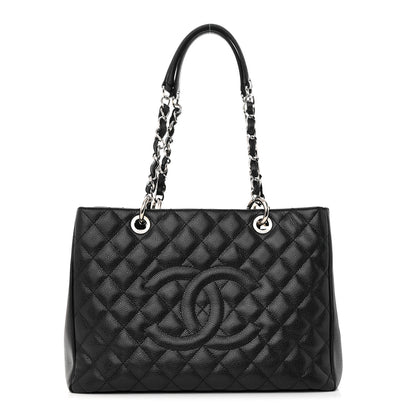 Chanel Caviar Quilted Grand Shopping Tote GST Black 1 of 20