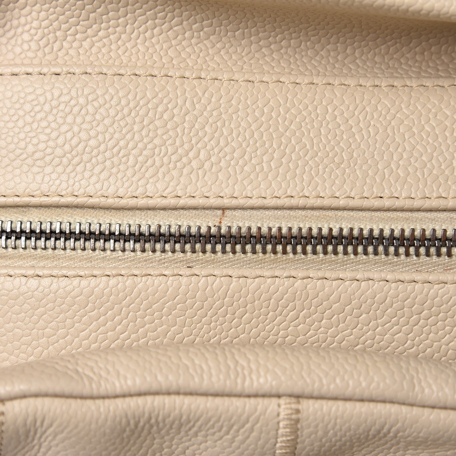 Chanel Caviar Square Stitched Large Tote Beige 25 of 26