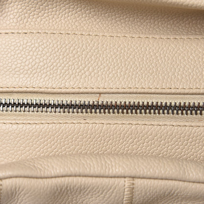 Chanel Caviar Square Stitched Large Tote Beige 25 of 26