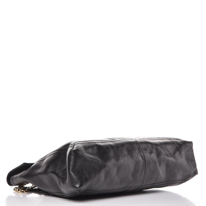 Fendi Vitello Acqua Maxi Baguette Shoulder Bag Black 4 of 9