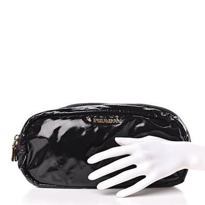 Prada Vernice Cosmetic Pouch Black 2 of 5