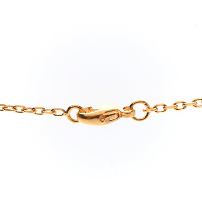 Hermes Lacquered Gold Pop H Pendant Necklace Rose Extreme 4 of 7